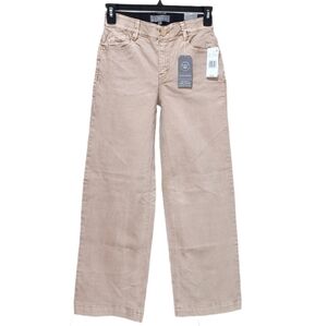 Wit & Wisdom Ab Solution Sam High Rise Wide Leg Jeans Luxe Touch Washed Sand 0